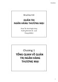 Bài giảng Quản trị ngân hàng thương mại - Trường ĐH Kinh tế Luật