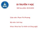 Bài giảng Di truyền y học: Chương 5 - Phạm Thị Phương