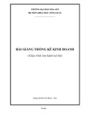 Bài giảng Thống kê kinh doanh - Trường ĐH Hoa Sen