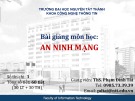 Bài giảng An ninh mạng: Bài 6 - ThS. Phạm Đình Tài