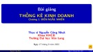 Bài giảng Thống kê kinh doanh: Chương 1 - ThS. Nguyễn Công Nhựt