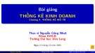 Bài giảng Thống kê kinh doanh: Chương 4 - ThS. Nguyễn Công Nhựt