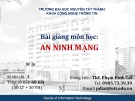 Bài giảng An ninh mạng: Bài 3 - ThS. Phạm Đình Tài