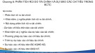 Bài giảng Phân tích báo cáo tài chính - Chương 6: Phân tích rủi do tài chính và dự báo các chỉ tiêu trong báo cáo tài chính