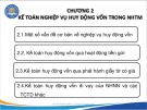 Bài giảng Kế toán ngân hàng thương mại - Chương 2: Kế toán nghiệp vụ huy động vốn trong ngân hàng thương mại (Năm 2022)