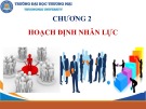 Bài giảng Quản trị nhân lực căn bản - Chương 2: Hoạch định nhân lực (Chương trình Sau đại học)