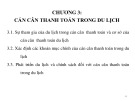 Bài giảng Kinh tế du lịch - Chương 3: Cán cân thanh toán trong du lịch