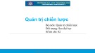 Bài giảng Quản trị chiến lược - Chương 0: Giới thiệu môn học (Chương trình Sau đại học)