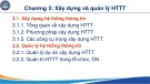 Bài giảng Hệ thống thông tin quản lý trong đơn vị công - Chương 3: Xây dựng và quản lý hệ thống thông tin