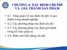 Bài giảng Kế toán quản trị doanh nghiệp - Chương 4: Xác định chi phí và giá thành sản phẩm (Năm 2022)