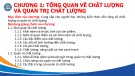 Bài giảng Quản trị chất lượng - Chương 1: Tổng quan về chất lượng và quản trị chất lượng (Năm 2022)