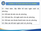 Bài giảng Kế toán công 2 - Chương 6: Kế toán ngân sách xã, phường (Năm 2022)