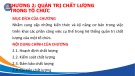 Bài giảng Quản trị chất lượng - Chương 2: Quản trị chất lượng trong tổ chức (Năm 2022)