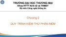 Bài giảng Kiểm thử phần mềm - Chương 2: Quy trình kiểm thử phần mềm