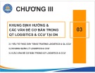 Bài giảng Nhập môn Logistics và quản lý chuỗi cung ứng - Chương 3: Khung định hướng và các vấn đề cơ bản trong quản trị logistics và chuỗi cung ứng tại doanh nghiệp (Năm 2022)