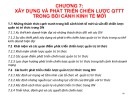 Bài giảng Quản trị tri thức - Chương 7: Xây dựng và phát triển chiến lược quản trị tri thức trong bối cảnh kinh tế mới (Năm 2022)