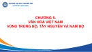 Bài giảng Cơ sở văn hóa Việt Nam - Chương 5: Văn hóa Việt Nam vùng Trung Bộ, Tây Nguyên và Nam Bộ (Năm 2022)