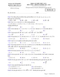 Đề thi KSCL môn Toán lớp 10 năm 2022-2023 có đáp án (Lần 2) - Trường THPT Yên Lạc, Vĩnh Phúc (Mã đề 101)