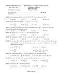 Đề thi KSCL môn Toán lớp 10 năm 2022-2023 - Trường THPT Tĩnh Gia 3 (Mã đề 101)
