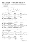 Đề kiểm tra học kì 1 môn Toán lớp 12 năm 2022-2023 - Trường THPT Bình Hưng Hòa