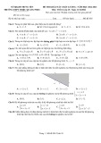 Đề thi KSCL Toán lớp 10 năm 2022-2023 có đáp án - Trường THPT Triệu Quang Phục (Mã đề 001)