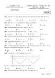 Đề kiểm tra học kì 1 môn Toán lớp 12 năm 2022-2023 có đáp án - Trường THPT Phan Ngọc Hiển (Mã đề 301)