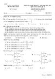 Đề kiểm tra học kì 1 môn Toán lớp 11 năm 2022-2023 có đáp án - Trường THPT Lê Lợi, Quảng Trị (Mã đề 001)