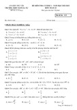 Đề kiểm tra học kì 1 môn Toán lớp 10 năm 2022-2023 có đáp án - Trường THPT Ngô Gia Tự, Phú Yên (Mã đề 123)