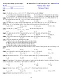 Đề thi KSCL môn Toán lớp 11 năm 2022-2023 có đáp án (Lần 2) - Trường THPT Triệu Quang Phục