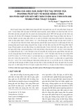 Đánh giá hiệu quả giảm tiêu thụ opioid của phương pháp gây tê ngoài màng cứng khi phối hợp với gây mê toàn thân qua theo dõi ANI trong phẫu thuật ổ bụng