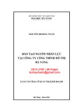 Luận văn Thạc sĩ Quản trị kinh doanh: Đào tạo nguồn nhân lực tại Công ty Công trình đô thị Đà Nẵng