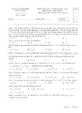 Đề thi KSCL môn Toán lớp 12 năm 2021-2022 (Lần 1) - Trường THPT Nam Sách, Hải Dương (Mã đề 241)