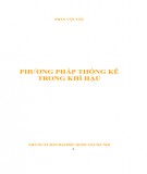 Giáo trình Phương pháp thống kê trong khí hậu: Phần 1 - Phan Văn Tân