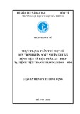 Luận án Tiến sĩ Y tế công cộng: Thực trạng tuân thủ quy trình kiểm soát nhiễm khuẩn bệnh viện và hiệu quả can thiệp tại Bệnh viện Thanh Nhàn năm 2018-2020