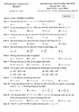 Đề thi học kì 2 môn Toán lớp 9 năm 2021-2022 - Sở GD&ĐT Hà Nam