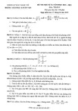Đề thi học kì 2 môn Toán lớp 9 năm 2021-2022 - Phòng GD&ĐT Thanh Trì