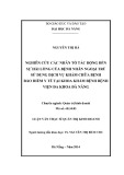 Luận văn Thạc sĩ Quản trị kinh doanh: Nghiên cứu các nhân tố tác động đến sự hài lòng của bệnh nhân ngoại trú sử dụng dịch vụ khám chữa bệnh bảo hiểm y tế tại khoa khám Bệnh bệnh viện Đa Khoa Đà Nẵng