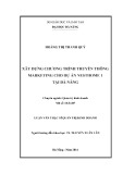 Luận văn Thạc sĩ Quản trị kinh doanh: Xây dựng chương trình truyền thông marketing cho dự án Nesthome 1 tại Đà Nẵng