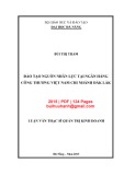 Luận văn Thạc sĩ Quản trị kinh doanh: Đào tạo nguồn nhân lực tại ngân hàng Công thương Việt Nam chi nhánh Đắk Lắk