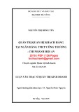 Luận văn Thạc sĩ Quản trị kinh doanh: Quản trị quan hệ khách hàng tại Ngân hàng TMCP công thương - chi nhánh Hội An