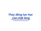 Bài giảng Hóa công 1: Chương 3 - TS. Cao Thị Mai Duyên