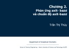 Bài giảng Hóa phân tích: Chương 2 - Trần Thị Thúy