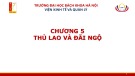 Bài giảng Quản trị nhân lực: Chương 5 - Thù lao và đãi ngộ