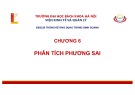 Bài giảng Thống kê ứng dụng trong kinh doanh: Chương 6 - Trường Đại học Bách khoa Hà Nội