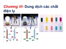 Bài giảng Hóa học 2: Chương 7 - Dung dịch các chất điện ly