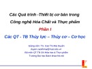 Bài giảng Hóa công 1: Chương mở đầu - TS. Cao Thị Mai Duyên