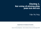 Bài giảng Hóa phân tích: Chương 1 - Trần Thị Thúy