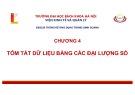 Bài giảng Thống kê ứng dụng trong kinh doanh: Chương 4 - Trường Đại học Bách khoa Hà Nội