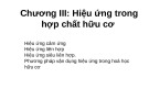 Bài giảng Hóa hữu cơ: Chương 3 - Hiệu ứng trong hợp chất hữu cơ