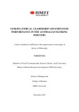 Doctoral thesis of Philosophy: Linking ethical leadership and employee performance in the Australian banking industry